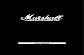 USER MANUAL - Marshall · 2019-01-31 · USER MANUAL . 002. LEGAL & TRADEMARK NOTICE ... • MARSHALL, Marshall Amps, their respective logos, “Marshall” and “Marshall” trade