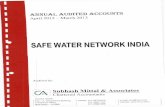 Financial... · 31st. March 2012 Safe Water Network India Balance Sheet as at 31st March 2013 Notes 31st. Marc 2013 5,000 (492,976) 671,108 38,142 216,274 7,011,317