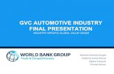 GVC AUTOMOTIVE INDUSTRY FINAL PRESENTATION Automotive... · FINAL PRESENTATION. INDUSTRY-SPECIFIC GLOBAL VALUE CHAINS STRATEGIC SEGMENTATION. Analysing the “Automotive” Industry