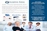 LE LEADING EDGE INCOME PROTECTION FOR ALL OCCUPATIONS · LE LEADING EDGE DISABILITY CENTER Distinct Competitive Diability Advantage Be a Risk Advisor, review top priorities and their