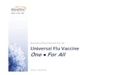 BiondVax Pharmaceuticals Ltd. Universal Flu Vaccinevaccination, partial TIV dose (15% or 50%). Phase II (BVX‐005): 120 participants, ♀♂, 65‐91 years old. Aug 2011 –Feb 2012.