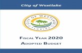 City of Westlake · FY 2018 Amended Variance Proposed Incr. Over % Incr. Actual Budget Forecast Fav/(Unfav) Budget Budget Property Tax Tax Receipts - Current Year $ 140,208 $ 248,894