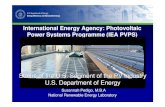 International Energy Agency: Photovoltaic Power Systems ......International Energy Agency Photovoltaic Power Systems Programme PV Trends in the U.S. Market PV Supply Chain • According
