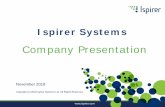 Company Presentation - Ispirerand Marketing divisions that contribute to the company's overallmission and goals. Company employs more than 50 highly-qualified experts. Software Development