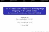 The Macroeconomic Implications of Rising Wage Inequality in the …mkredler/ReadGr/LoBelloOnHeathcoteEtAl... · 2017-06-08 · Overview Empirical Evidence Model Calibration Quantitative