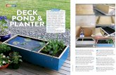 A deck pond and planter - Resene€¦ · brushes • Solar water feature (optional) Cutting list Pond 2 x 900mm x 240mm – sides • 2 x 380mm x 240mm – ends • 1 x 380mm x 210mm