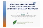 BCRC-SEASEA S FUTURE WORK ’S FUTURE WORK PLAN & VIEWS … · INTRODUCTION TO BCRC‐SEA –HISTORY 1995 1997 29 Oct 2005 2006 Article 14 of th B l Decision III/19 e ase Id i Convention