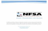 2020 Training Catalog - National Fire Sprinkler Association€¦ · 2020 TRAINING CATALOG . At NFSA, we pride ourselves on being the industry’s premier resource for fire sprinkler