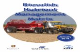 Biosolids Nutrient Management Matrix - GENeco€¦ · The Biosolids Nutrient Management Matrix is consistent with the good practice advice in RB209. The aim of the Matrix is to clarify