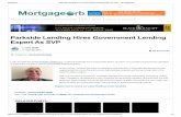 Parkside Lending Hires Government Lending Expert As SVP€¦ · From The Orb Industry Solutions Sponsored Articles News Archives Advertise Subscribe ... 5/20/2016 5:49:36 PM ...