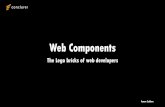 Web Components - DevDays Conference€¦ · The Lego bricks of web developers Aaron Czichon ... (Angular has export options for web components) ... (Plain JS) VueJS App App Loaders