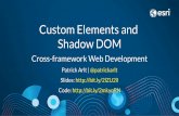 Custom Elements and Shadow DOM - Esri€¦ · Custom Element an d The JS A P I By combining custom elements and the JS API we can make reusable mapping components that we can custom