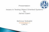 Presentation: Issues in Testing Object Oriented Systems ... · zIssues in Testing Object Orientated Systems, Gawn, James, 2007 zAutomatic testing of object-oriented software, Bertrand