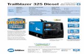 Trailblazer 325Diesel Welder/AC Generator Diesel Engine-Driven · *Based on typical usage — 150 amps welding 40% of the time; 20 amps generator power 30% of the time; and idling