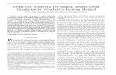 Behavioral modeling for analog system-level simulation by ...users.ece.cmu.edu/~xinli/papers/2003_TCAS_wavelet.pdflinear systems, there have been a significant body of works originally