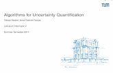 Algorithms for Uncertainty Quantification...Repetition from previous lecture Sampling methods!a popular technique for uncertainty propagation Most widely used sampling approach!Monte