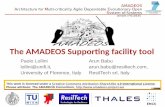 The AMADEOS Supporting facility tool · 1. Is a visual programming editor, used to program using blocks 2. Only compatible blocks can be connected together 3. Can be made ”correct
