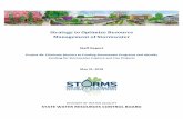 Strategy to Optimize Resource Management of Stormwater · 31/05/2018  · The Stormwater Strategy identified the project to Eliminate Barriers to Funding Stormwater Programs and Identify