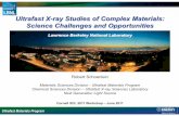 Ultrafast X-ray Studies of Complex Materials: Science Challenges … · 2013-12-19 · Ultrafast Materials Program LBNL resonant x-ray diffraction S. Zhou et al. Phys. Rev. Lett.,