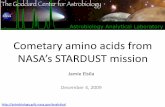 Cometary amino acids from NASA’s STARDUST mission · Field Guide to Meteors and Meteorites, eds. O. R Norton and L. A. Chitwood Icy regolith (e.g. 26Al, 60Fe) + Water alteration