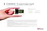 EMMA Capnograph - Masimo · EMMA ™ Capnograph > Immediate esultsr — minimal warm-up time, with full accuracy of end-tidal carbon dioxide (EtCO 2), respiration rate (RR) measurements,
