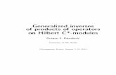 Generalized inverses of products of operators on Hilbert C ... operator_2014/slides/4_1_dragan... ABA
