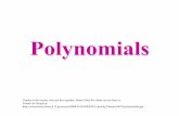 Polynomials - Worcester ALC 2.pdf · • Polynomials – one or more monomials added or subtracted • 4x + 6x2, 20xy - 4, and 3a2 - 5a + 4 are all polynomials. Important Note!! An