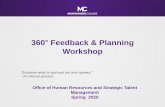 360 Feedback & Planning Workshop - Montgomery College...•Background on 360° Feedback Surveys at MC •Leveraging your 360° Feedback Report •Utilizing the Interpretation Guide