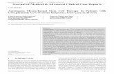 Autologous Mesenchymal Stem Cell Therapy in Patients with … · Conclusion: Stem cell therapy obtained from bone marrow is an alternative for women with low ovarian response to achieve
