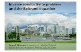 Inverse conductivity problem and the Beltrami equation · The trigonometric basis functions approximate discrete current patterns cos(θ) cos(4θ) cos(16θ) ... Theory of impedance