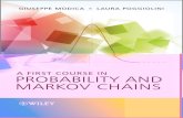 A First Course in Probability · A ﬁrst course in probability and Markov chains / Giuseppe Modica and Laura Poggiolini. pages cm Summary: “A ﬁrst course in Probability and Markov