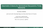 Geometric Criteria for Generalized Barycentric Finite Elements · (polygons) Generic approach for problems with variables in duality. Applied: A new approach to longstanding meshing