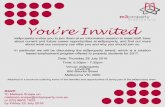 You’re Invited - RMIT Universitymams.rmit.edu.au/g4di78w6gp891.pdf · 2016-07-05 · You’re Invited m3property invites you to join them at an information session to meet staff,