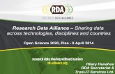 Research Data Alliance – Sharing data across technologies ...eventi.isti.cnr.it/attachments/category/33/4_RDA__CNR_H2020.pdf · • Persistent identifiers (PID) are the core of