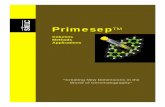 Primesep Catalog With CoverRev3 - SIELC · gradient elution, incompatibility with Mass Spectrometry, Evaporating Light Scattering Detection, preparative chromatography, and more complex