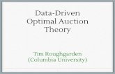 Data-Driven Optimal Auction Theoryckingsf/AutoAlg2019/slides/Data...•data from recent past used to predict near future • quantify value of data •e.g., how much more data needed