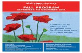 FALL PROGRAM - Alzheimer Society of Canada · Practical Adaptations for an Alzheimer-Friendly Environment The living environment surrounding a people with dementia can have a significant