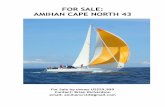 FOR SALE: AMIHAN CAPE NORTH 43 - Puerto Galera · produced as the Cape North 43, in both ketch and cutter rig, and with a passageway to the aft cabin. One of these CN 43's did very