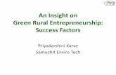 An Insight on Green Rural Entrepreneurship: Success Factors · 2016-09-27 · energy, significant level of rural poverty. Phase 1: Countries where some RE focus already exists thorough