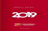 Inside this report · 2 CIBC FIRSTCARIBBEAN 2019 ANNUAL REPORT CIBC FirstCaribbean is a relationship bank offering a full range of market leading financial services through our Corporate