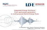 Integrated Energy Solutions: From spot power generation to ... · INTRACOM DEFENSE ELECTRONICS PROPRIETARY Fully integrated solutions: Diesel, Renewable, & Grid energy sources Generation,