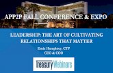 APP2P FALL CONFERENCE & EXPO...Bring the observational skills you use in your personal life to work. Spouse, friends, kids, kids you coach, etc. Just pay attention. Understanding relationship