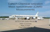 Caltech Chemical Ionization Mass Spectrometer …...Altitude Profile H 2O 2 HNO 3 Measurements • Compared with UNH well overall but with certain differences: Altitude trend, low