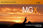 Mount Gibson Iron Limited MGX...Mount Gibson Iron Limited MGX Financial Results - December 2019 Half Year 19 February 2020 1 2 Corporate Overview Shareholder Distribution (% issued