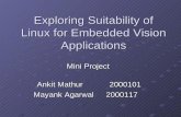 Miniaturization of Linux avinash/IS/AnkitMayank.pdf · Ankit Mathur 2000101 Mayank Agarwal 2000117 Mini Project. Objectives Explore suitability of Linux for embedded systems Explore