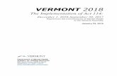 VERMONT 2018...• Vermont Legal Aid (VLA), Mental Health Law Project, which offers legal counsel to Vermonters with low incomes, who are elderly or who have disabil-ities, and •