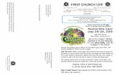 FIRST CHURCH LIFE - Clover Sitesstorage.cloversites.com/firstarpchurchrockhill... · June 24-26, 2016 Ginger Catoe, Director Megan Sanders, Assistant Director ... Stover, 1177 Evergreen