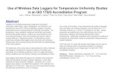 Use of Wireless Data Loggers for Temperature Uniformity ...datatrace.com.br/pdfs/ValidationforISO17025Poster.pdf · Autoclave Process Validation Example A primary use for the wireless