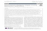 Novel immune checkpoint targets: moving beyond …...ment with anti-LAG-3 mAb upregulated the level of PD-1[38]. Their experiments indicated that the blockade of a single immune checkpoint