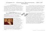 1840 to 1860: American Movements 9 - America…  · Web viewChapter 9 – American Movements. Chapter 9 – American Movements – Mid 19. th. Century. Introduction. There are a